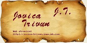 Jovica Trivun vizit kartica